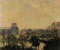 Pissarro, Camille - Garden of the Louvre, Snow Effect